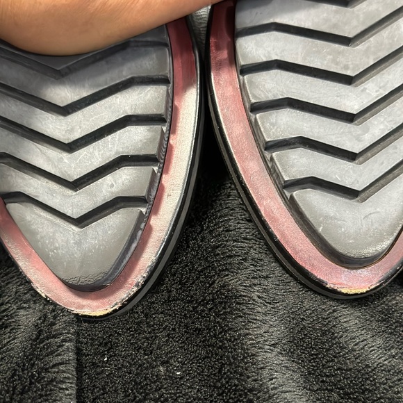 Womens Rag & Bone NY Konrad Monk Strap Embossed Leather Oxfords Gray/Black Sz 8 - Picture 8 of 13